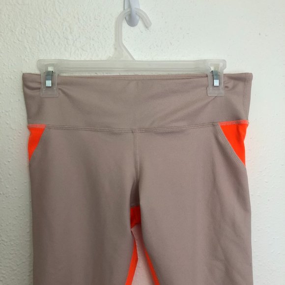Alo Yoga Range Mesh Capri Legging Pink & Orange M - Picture 12 of 12